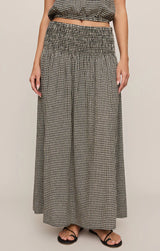 Brooke Gingham Skirt | Black