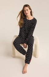 Polka Dot Jogger | Black