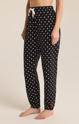 Polka Dot Jogger | Black