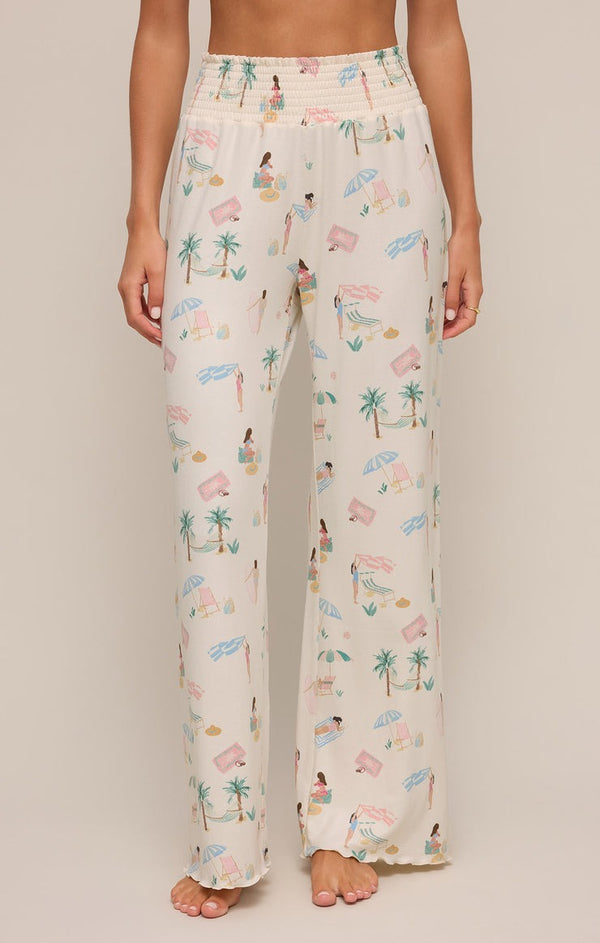 Dawn Beach Days Pants | Bone