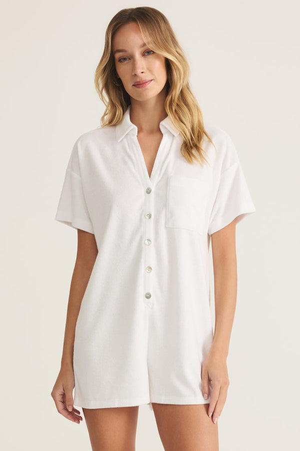 Azur Romper | White