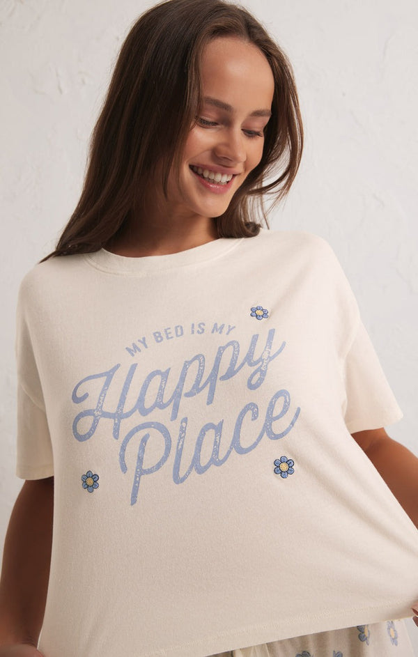 Happy Place Tee | Bone