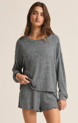 Daydream Rib Top | Charcoal Heather