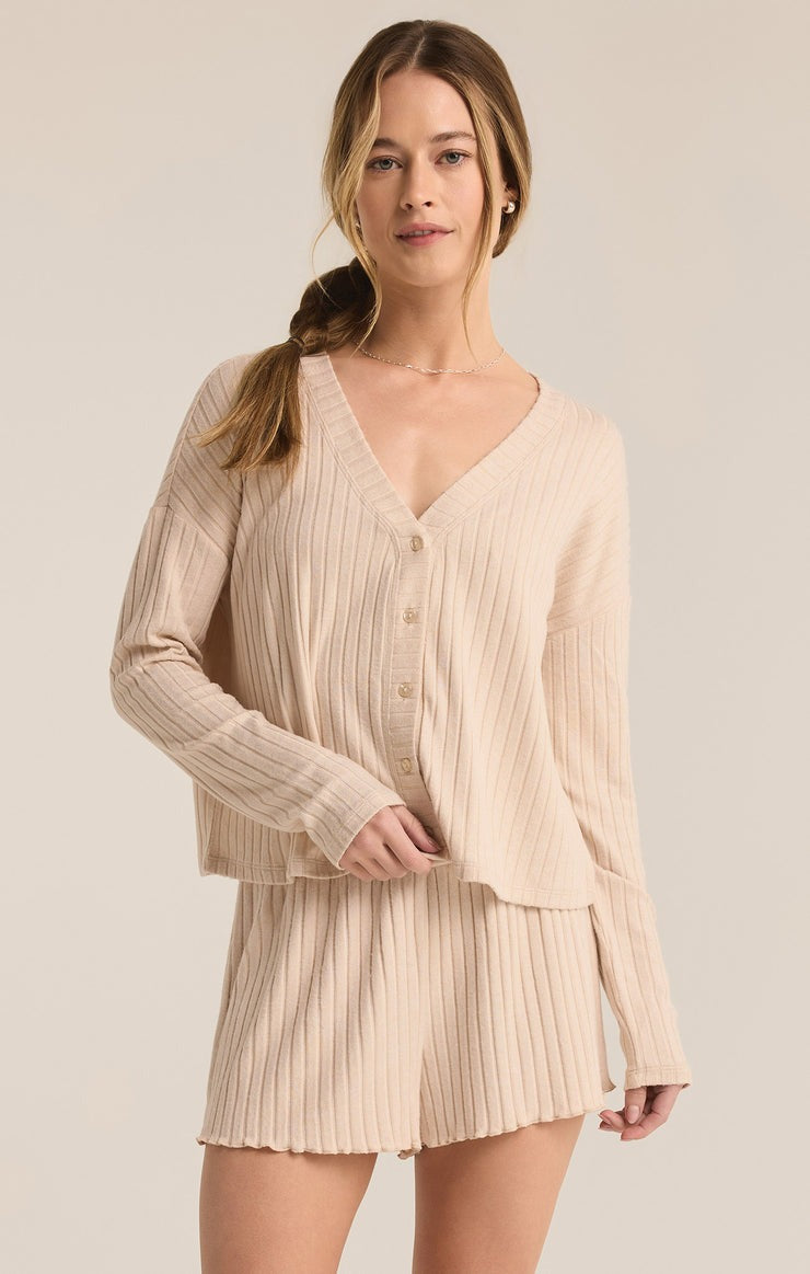 Mara Cardigan | Light Oatmeal Heather