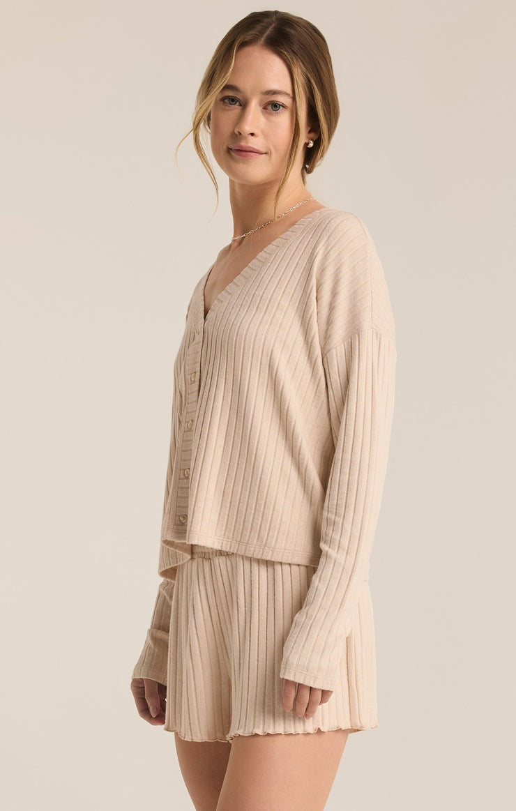 Mara Cardigan | Light Oatmeal Heather