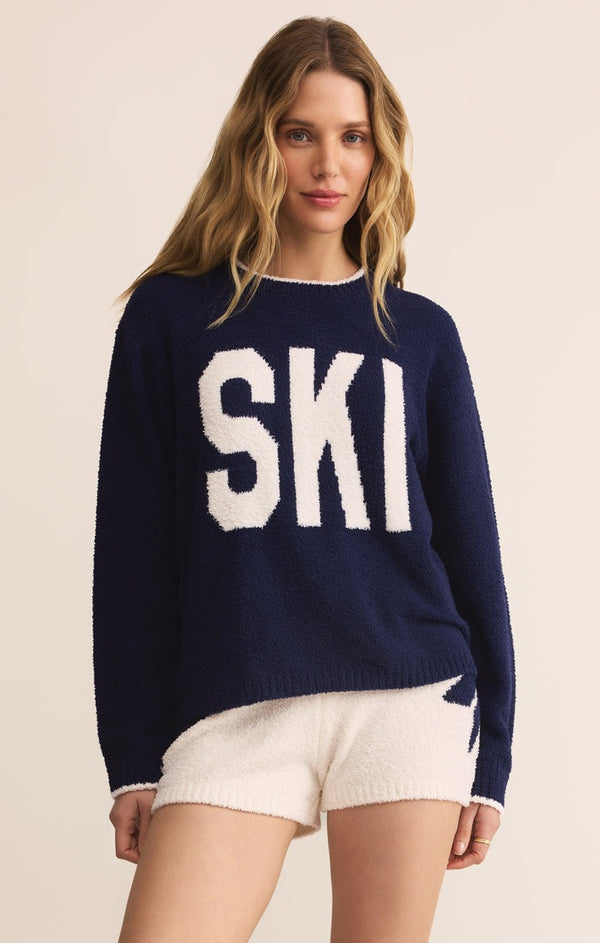 Ski Plush Sweater | Blue Sapphire