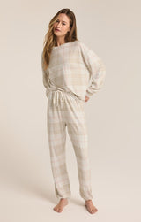 Cozy Plaid Set | Sea Salt