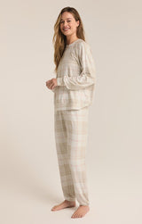 Cozy Plaid Set | Sea Salt