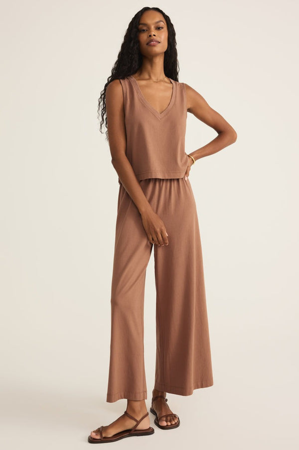 Scout Jersey Flare Pant | Teakwood