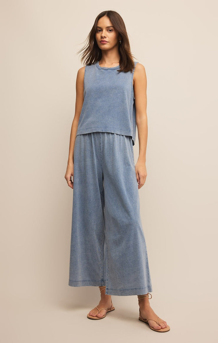 Scout Jersey Flare Pant | Medium Indigo