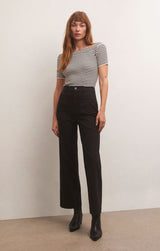 Esder Twill Pant | Black - FINAL SALE