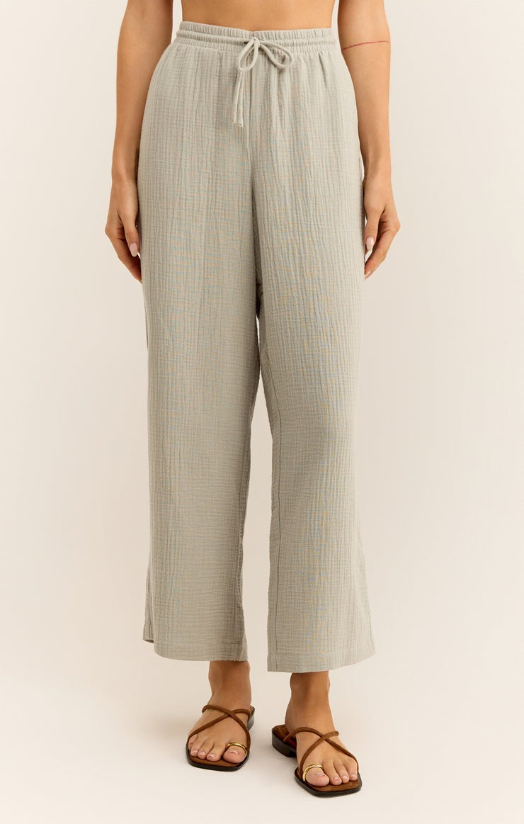 Bondi Gauze Pant | Pale Jade