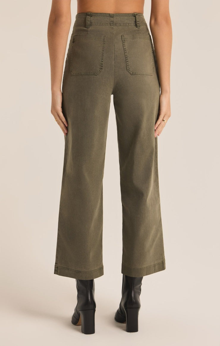 Bobbi Washed Pant | Grape Leaf