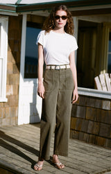 Bobbi Washed Pant | Grape Leaf