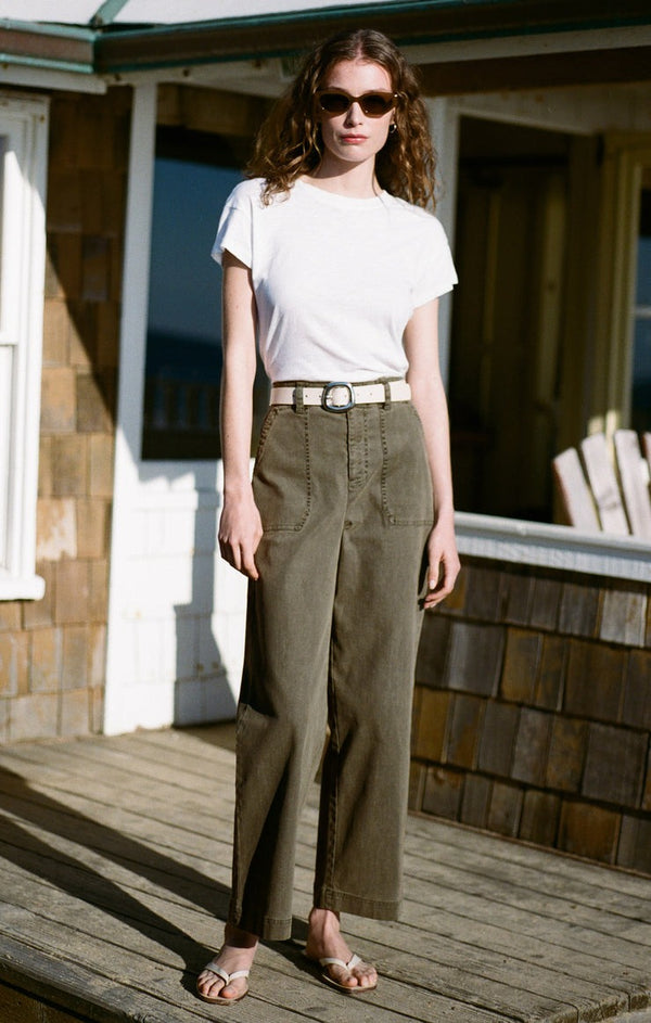 Bobbi Washed Pant | Grape Leaf - FINAL SALE