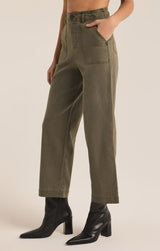 Bobbi Washed Pant | Grape Leaf