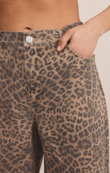 Marli Denim Leopard Pant | Desert Tan
