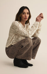 Marli Denim Leopard Pant | Desert Tan