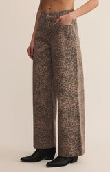 Marli Denim Leopard Pant | Desert Tan
