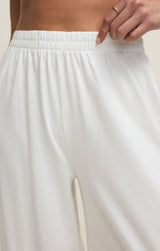 Scout Jersey Flare Pant | White