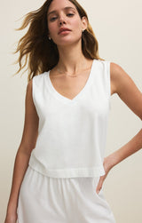 Scout Jersey Flare Pant | White