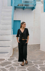 Scout Linen Pant | Black