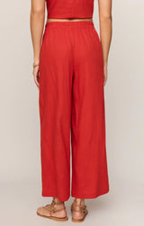 Scout Linen Pant | Chili Pepper
