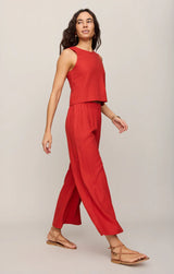 Scout Linen Pant | Chili Pepper