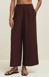 Scout Linen Pant | Chocolate Cherry