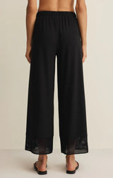 Banyan Crochet Pant | Black