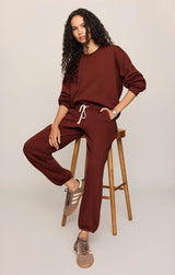 Uptown Jogger | Velvet Rouge