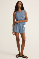 Sloane Muscle Tank Top | Medium Indigo