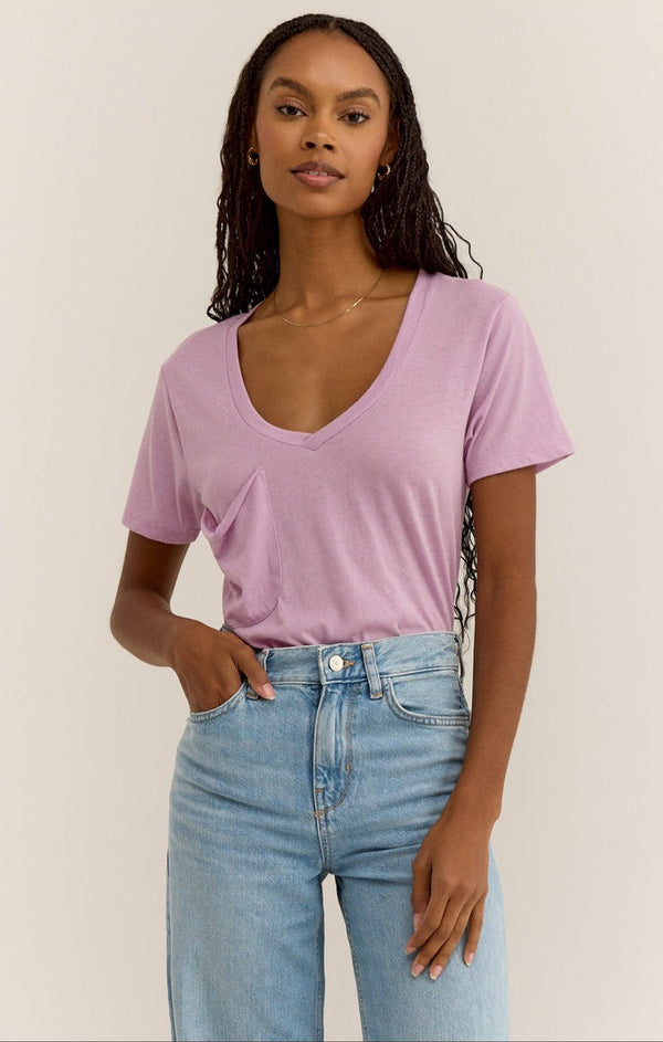 The Pocket Tee | Washed Orchid