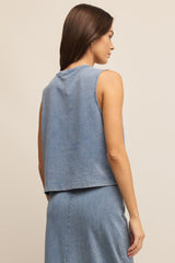 Sloane Muscle Tank Top | Medium Indigo