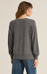 Wilder Cloud Top | Charcoal Heather