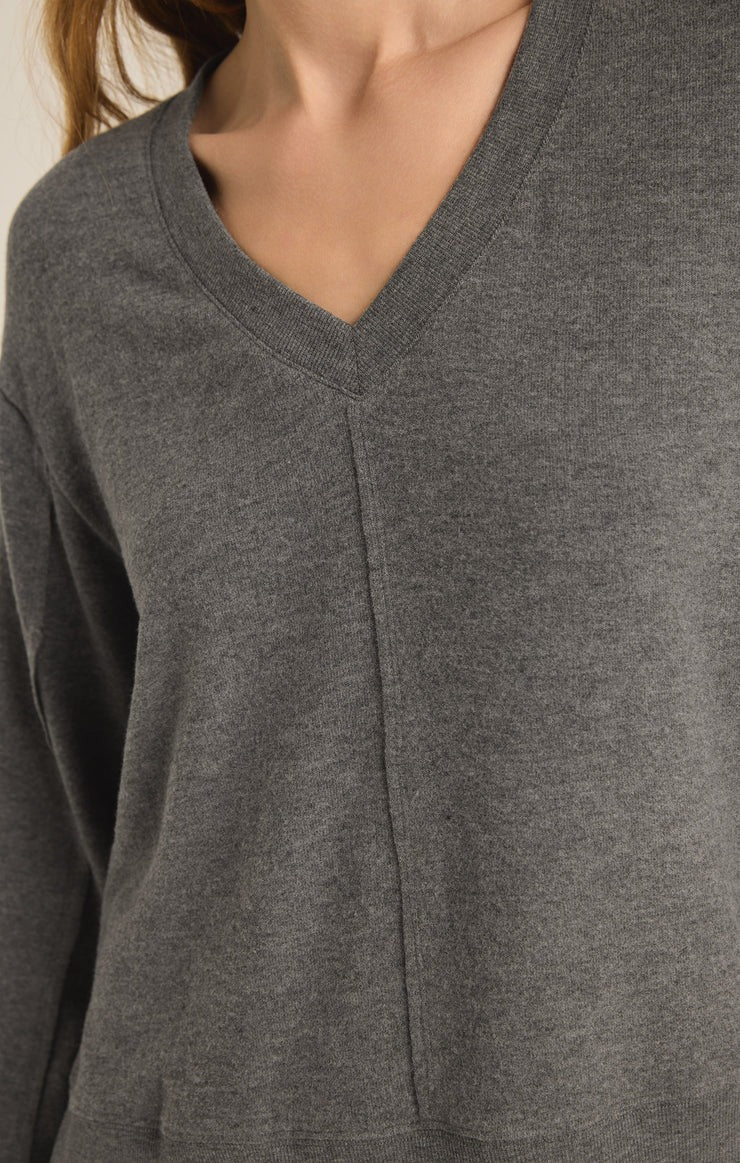 Wilder Cloud Top | Charcoal Heather