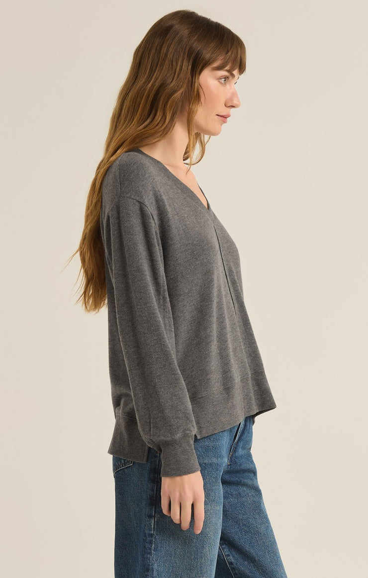 Wilder Cloud Top | Charcoal Heather