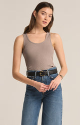 Essy Rib Top | Slate Grey - FINAL SALE