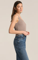 Essy Rib Top | Slate Grey - FINAL SALE