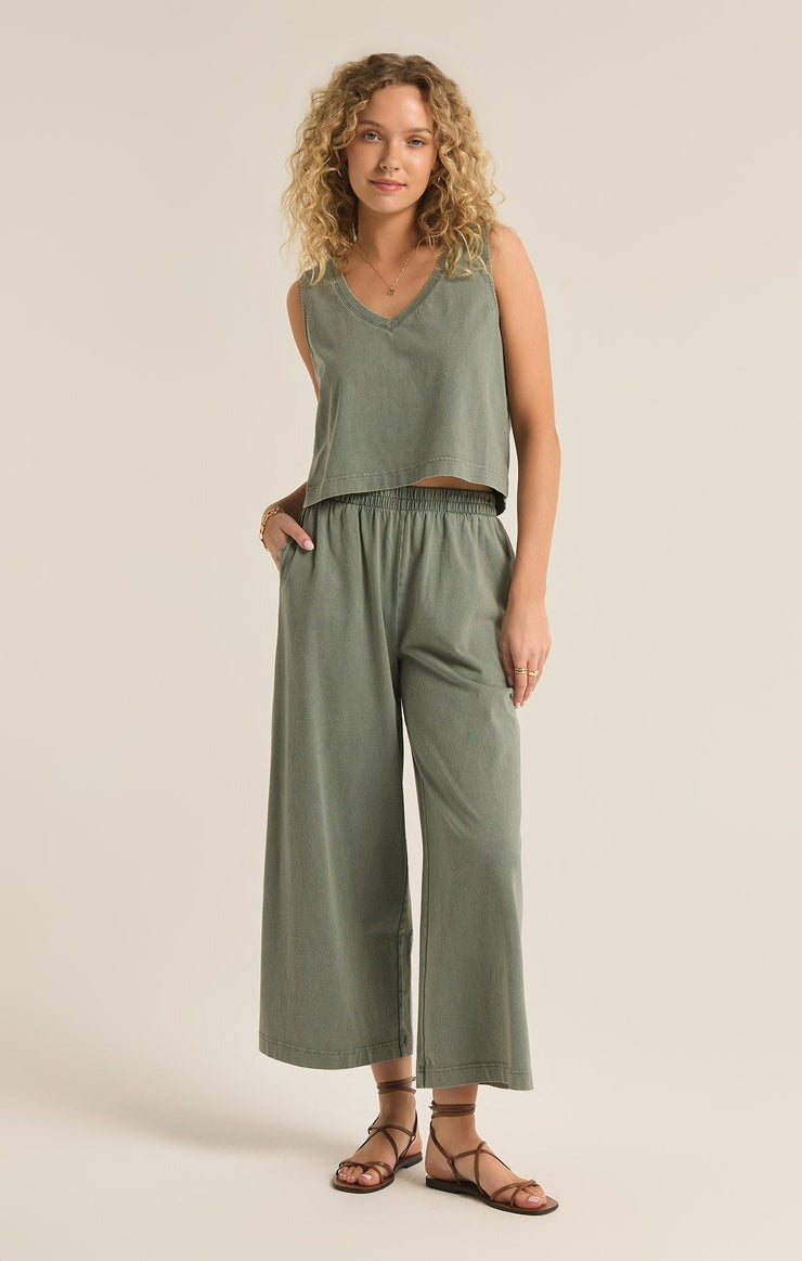 Sloane V-Neck Tank Top | Palm Green - FINAL SALE