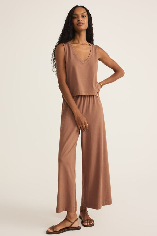 Sloane V-Neck Tank Top | Teakwood