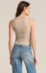 Essy Stripe Rib Top | Fossil