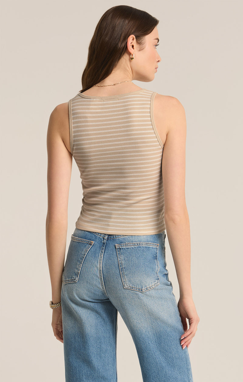 Essy Stripe Rib Top | Fossil - FINAL SALE