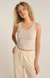 Essy Stripe Rib Top | Fossil