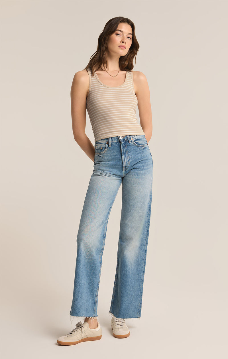 Essy Stripe Rib Top | Fossil - FINAL SALE