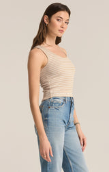 Essy Stripe Rib Top | Fossil - FINAL SALE