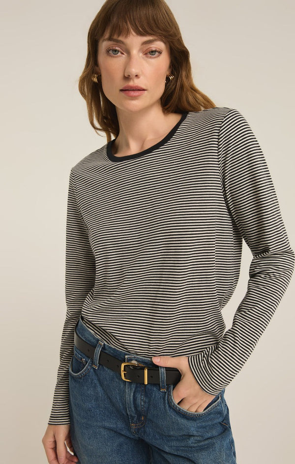 Sailor Stripe Top | Black - FINAL SALE