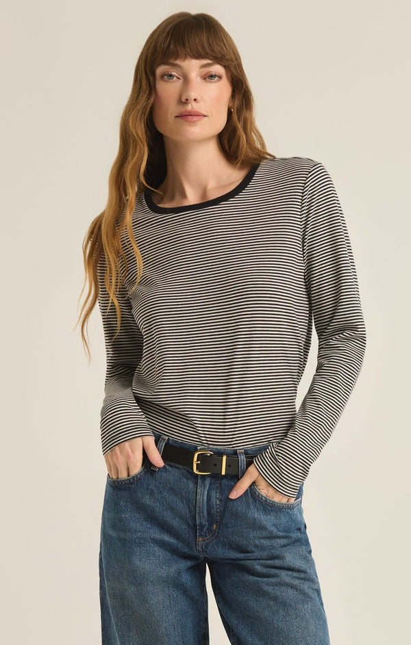 Sailor Stripe Top | Black - FINAL SALE