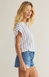 Parallel Button Down Top | Palace Blue