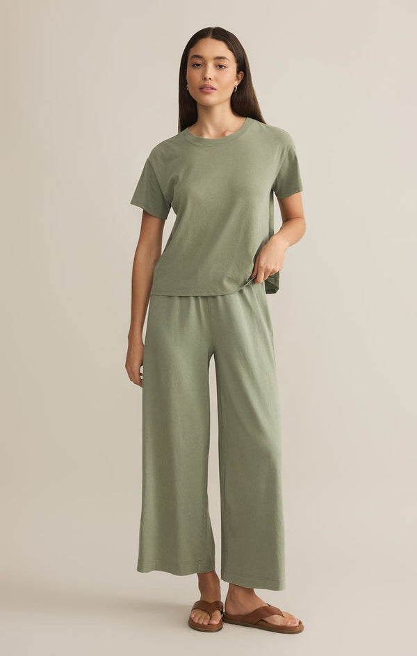 Scout Jersey Flare Pant | Avocado